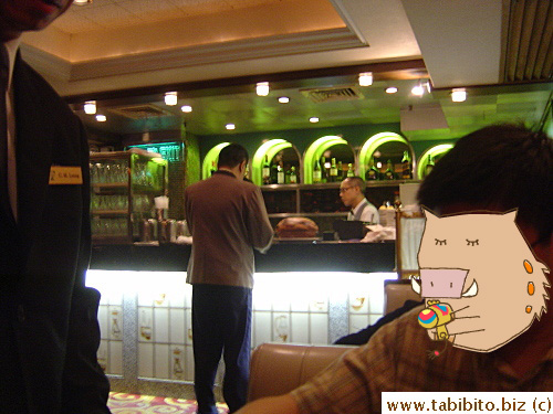 See that huge souffle on the bar counter? It's their signature dessert