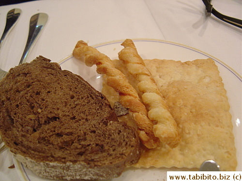 Carlton got cheese sticks, crackers and rye bread