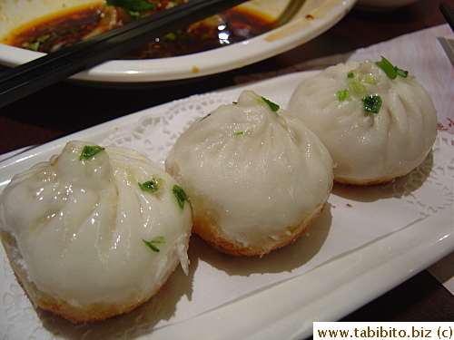 Panfried pork buns HK$24/US$3  Too full to try