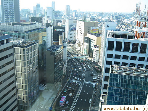 The main road in front of the office building