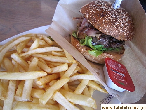 Smoky Mushroom Burger (bacon and mushroom, $2 extra)