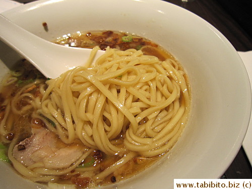 Not your traditional ramen, more like skinny udon
