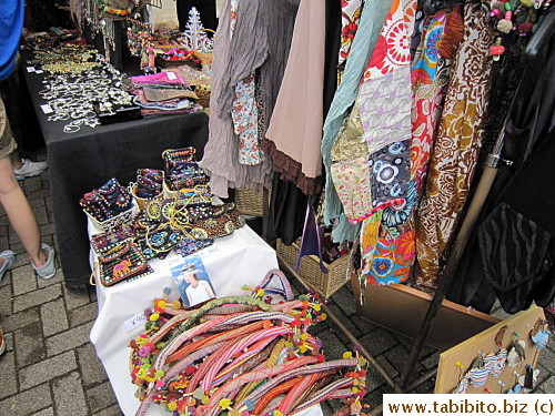 Of course there were non-food stalls but too many people,