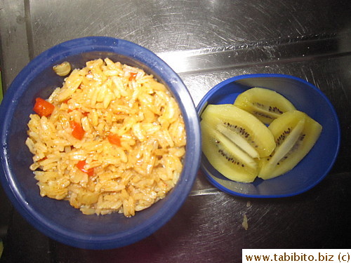 Paella, kiwi