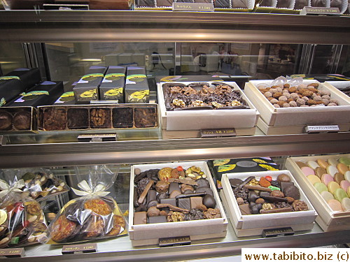 Chocolates and macarons