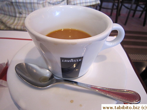 KL had four cups of coffee. That alone made up for the cost of the breakfast, haha!