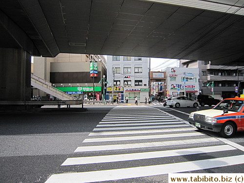 walk to the end to this intersection.  Cross it, turn left and the store is soon on the right