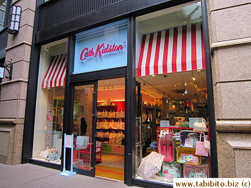 One of the shops on the ground floor: Cath Kidston