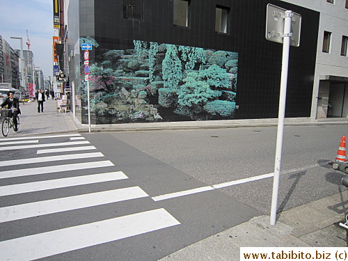 immediately turn right into a very quiet street, Hidemi Sugino will be on the left side