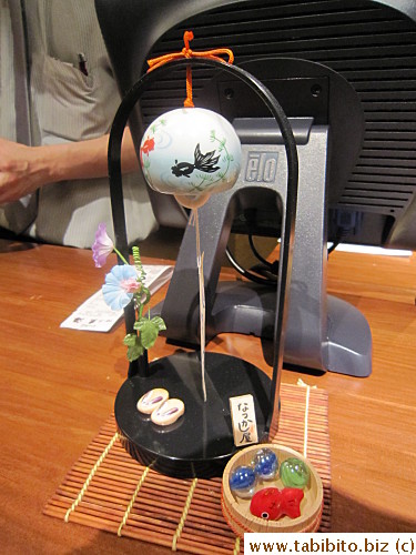 This decorative thingie just about sums up Japanese summer