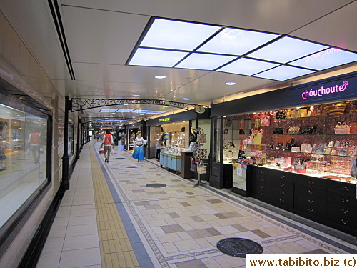 On the way to Esola is this passage full of cute little shops