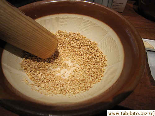 Every set comes with roasted sesame seeds
