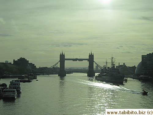 Tower Bridge (sometimes mistakenly known as London Bridge)