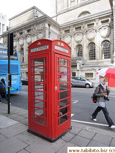 Classic British phone booth