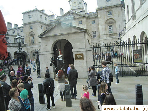Getting a human guard to stand still for hours is one thing, but how do they make horses do it?