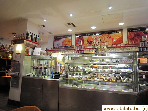 Cake counter in Patisserie
