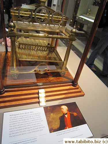 Rolling Ball Clock, about 1820