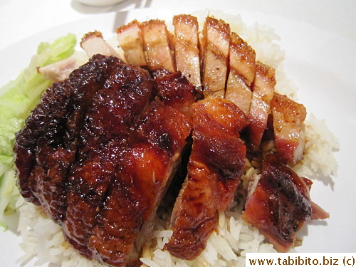 KL's roast duck/roast pork rice