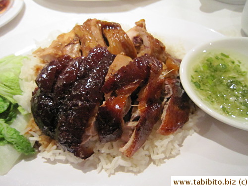 My roast duck/soy chicken rice