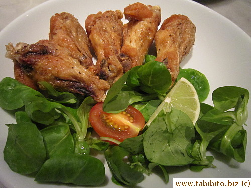 Very crispy wings but not juicy enough