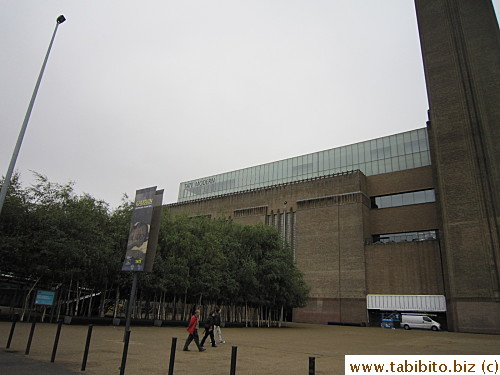 Tate Modern is at the foot of the bridge