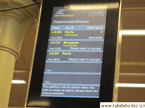Platform number doesn't get displayed until 25 minutes before