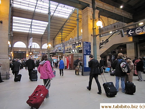 My 2-second look at Gare Du Nord station