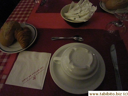 My place (looking back at this picture, I realize there's one pastry missing from my plate, very suspicious)