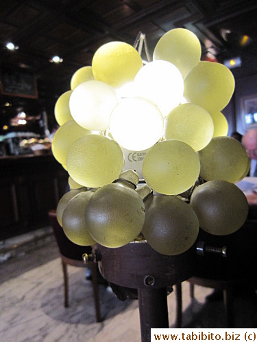 KL thinks this grapes lamp is cute