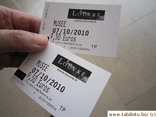 Our tickets