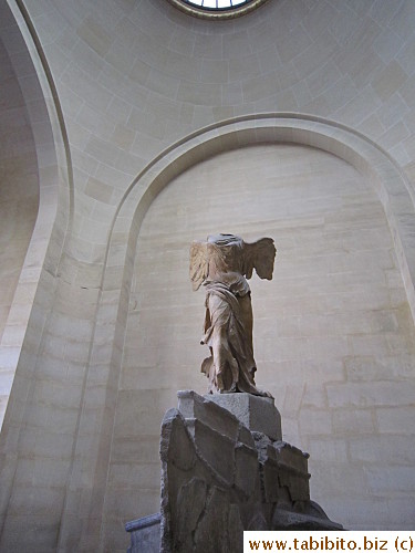 Second of the five must-see pieces: Winged Victory of Samothrace