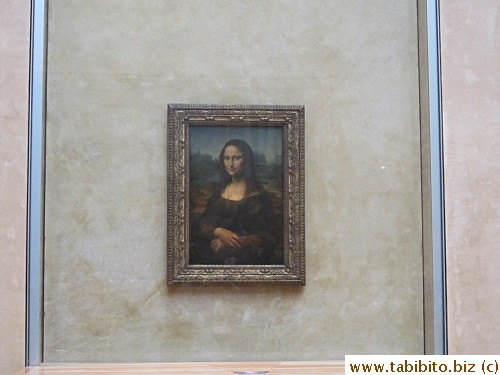 First of the five must-see pieces: Mona Lisa