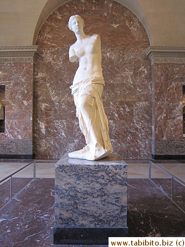 Third of the five must-see pieces: Venus de Milo