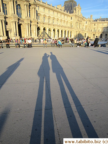 Left our shadows at The Louvre