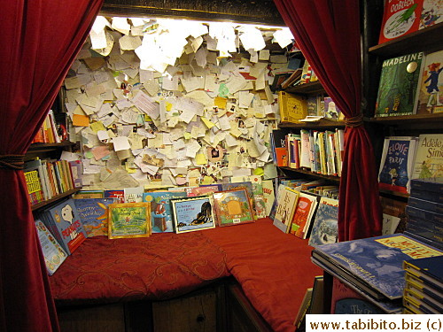 Upstairs is more like a museum than a bookstore