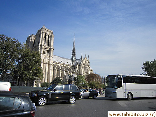 Walking past Notre Dame