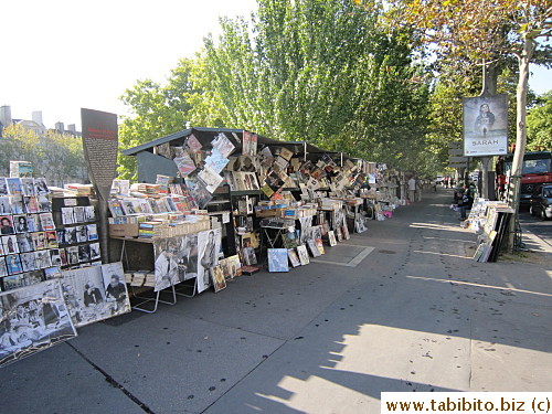 Book sellers on River Seine