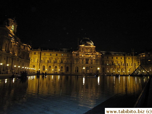 The Louvre is peaceful