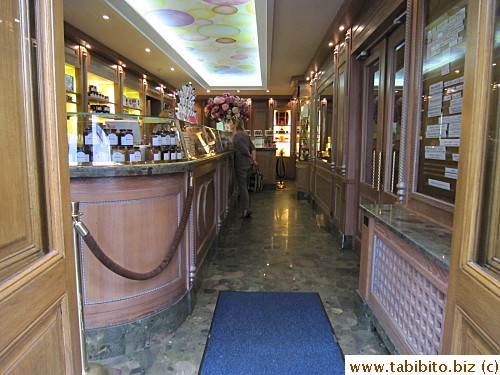 Inside the shop
