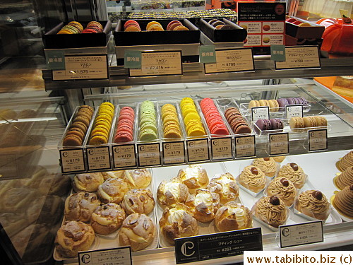 Macarons and cakes