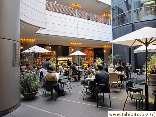 Outside dining area