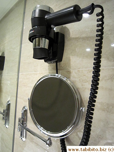 I was surprised to find a magnifying make-up mirror