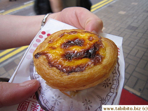 C loved the Portuguese tart from Macau Restaurant