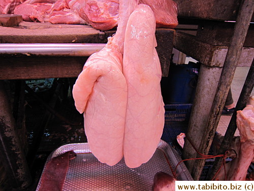Pig lungs are common