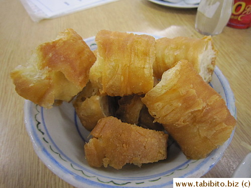 Very fresh fried cruller, absolutely delicious
