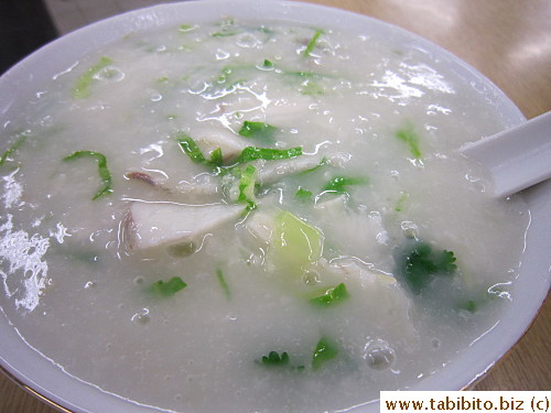 Fish slices congee