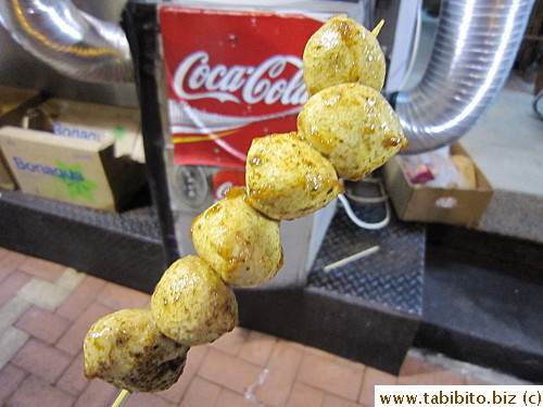 BAD fish balls (fishy and mealy)