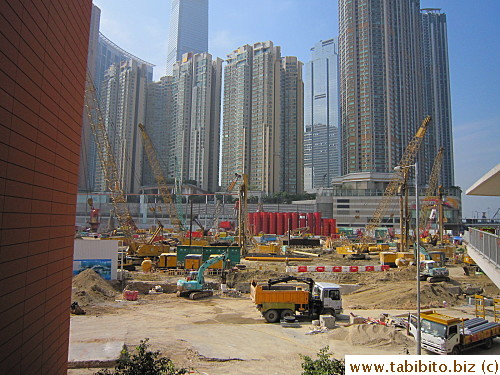 we passed construction sites