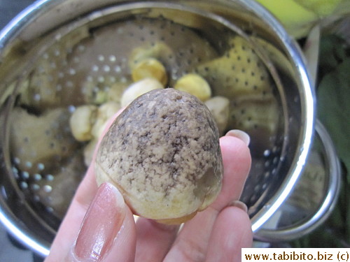 Fresh straw mushrooms