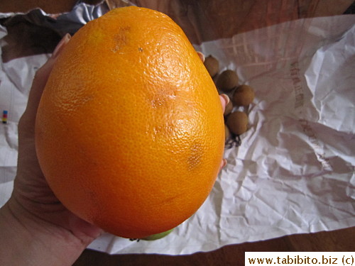 Huge orange but disappointingly tart